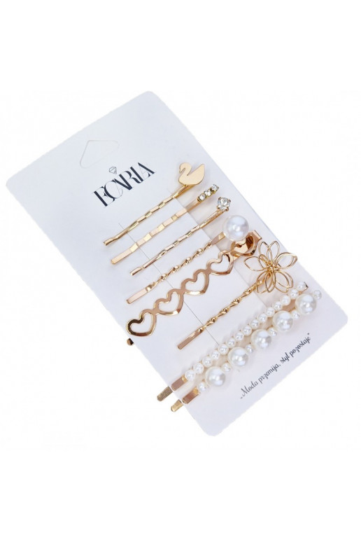 Set 8 psc  golden hair clips SP205