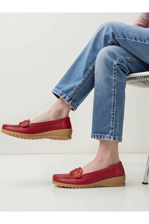 Womens Moccasins ALORA RED