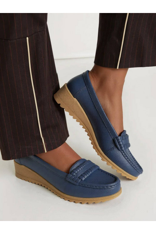 Womens Moccasins ALORA DARK BLUE