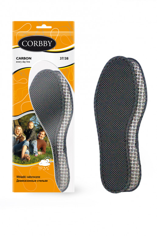 Corbby CARBON insoles with spacer fabric and activated carbon