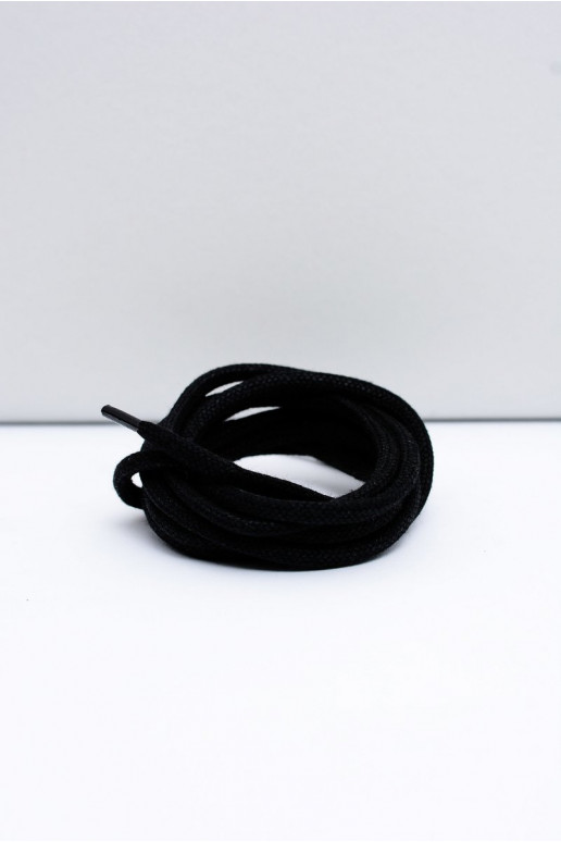 Black Waxed Thick Laces Corbby