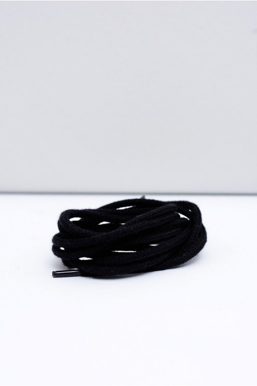 Black round shoelaces by Corbby