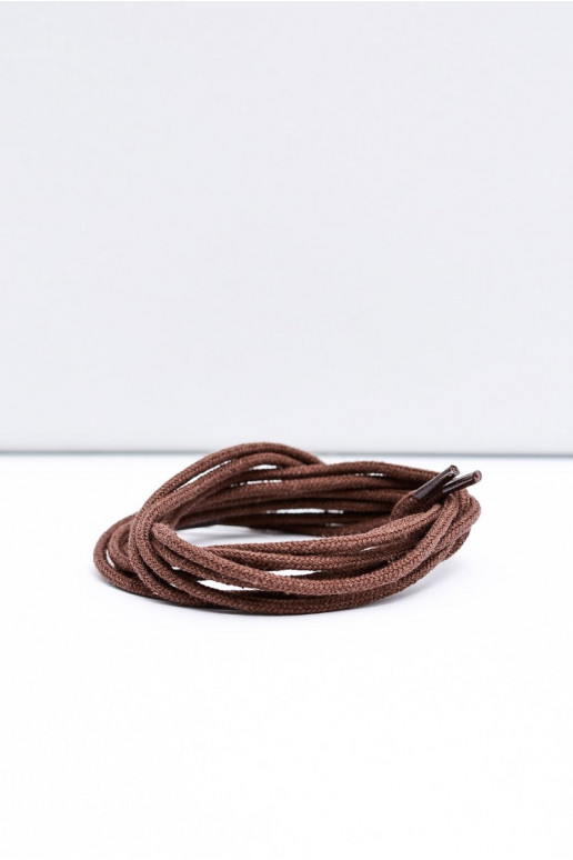 Brown Thin Round Shoelaces Corbby