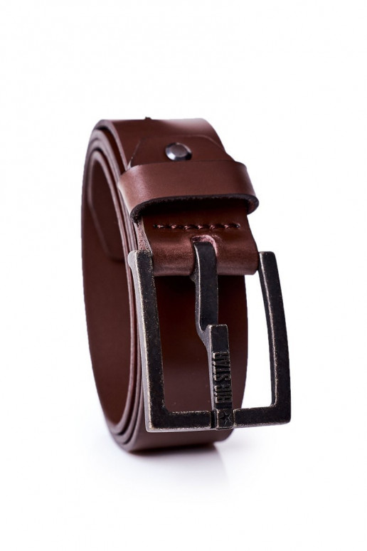 Leather Men's Belt Big Star HH674105 Brown