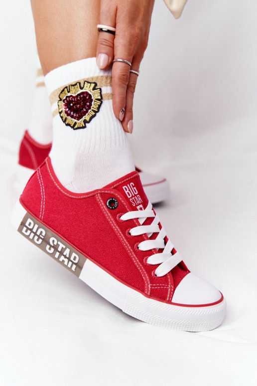 Women's Sneakers BIG STAR HH274115 Red