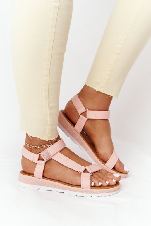 Women's Sandals On A Rubber Sole Coral Stranger