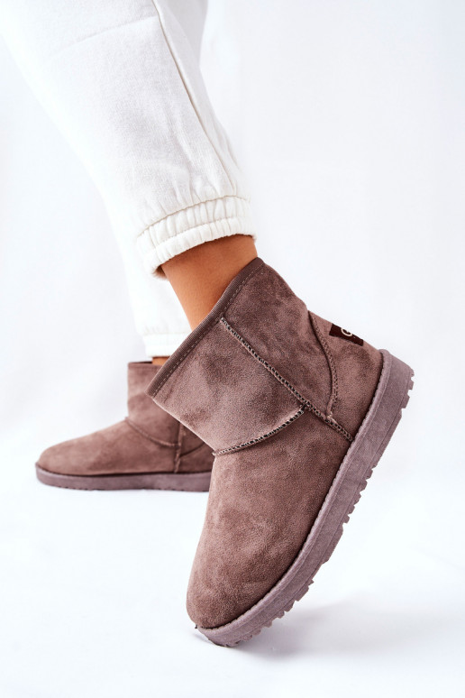 Snow Boots Fleece-lined Brown Vicandi