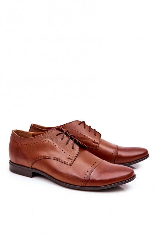 Leather Bednarek Shoes 723 Brown