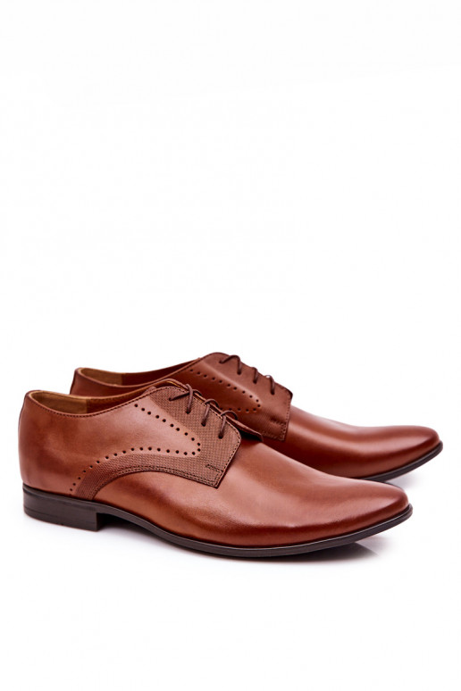 Classic Half Shoes Leather Bednarek 802 Brown