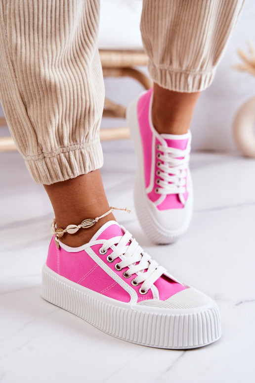 Low Sneakers On Platform Pink Mischa