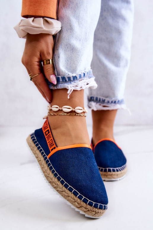 Slip-on espadrilles Big Star JJ274877 Navy blue