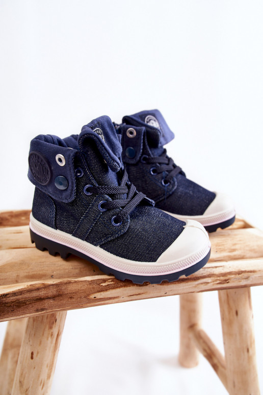 Children's High-top Sneakers Navy Tobby