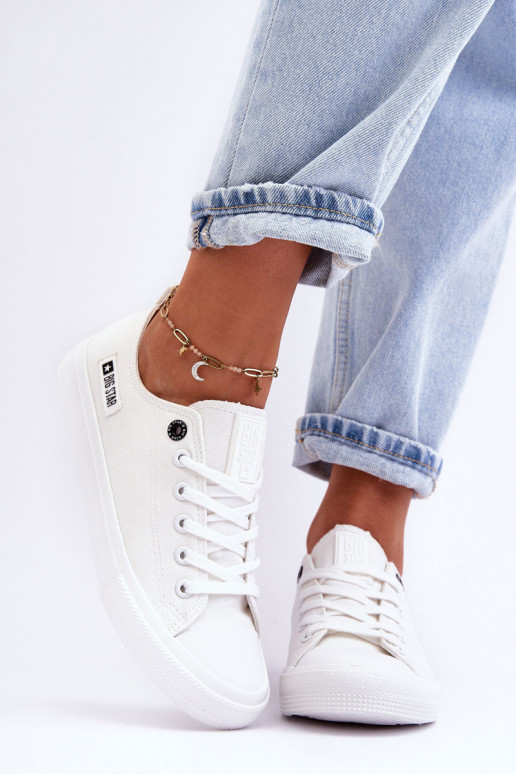 Women's Low Material Sneakers Big Star KK274008 White