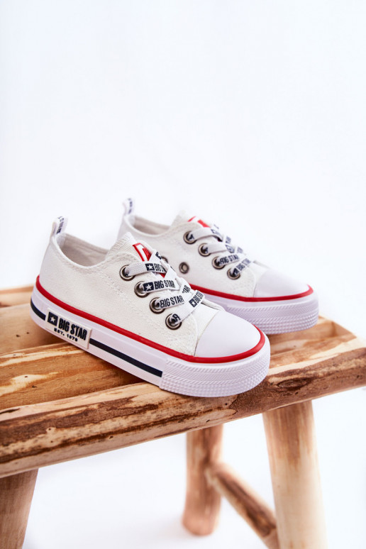 Children's Cloth Sneakers BIG STAR KK374068 White