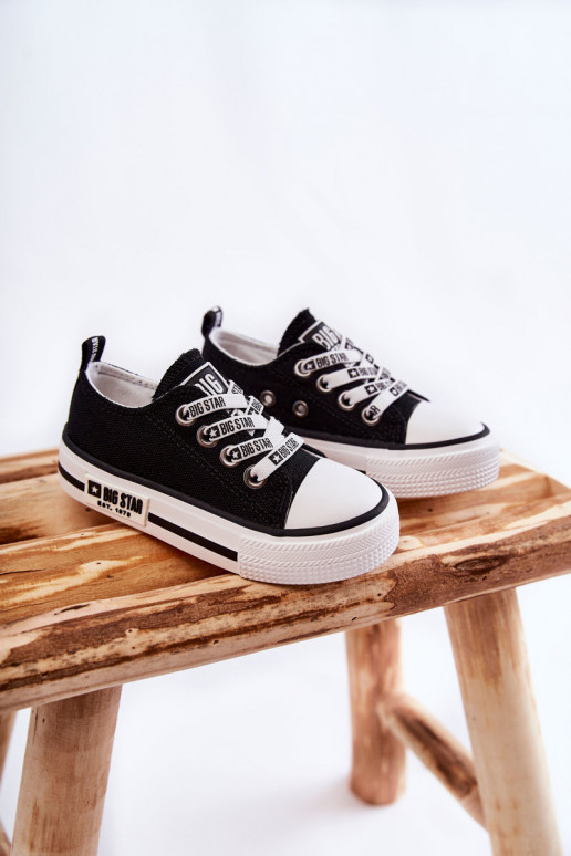 Children's Cloth Sneakers BIG STAR KK374069 Black