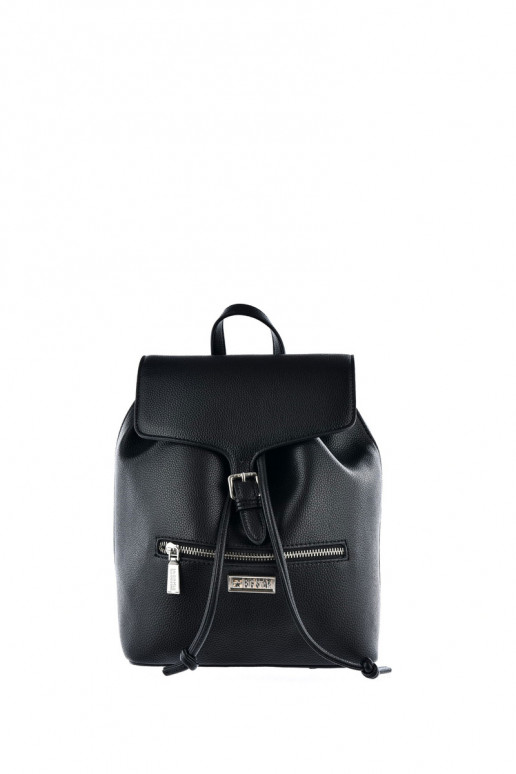 Classic Leather Backpack Big Star KK574132 Black