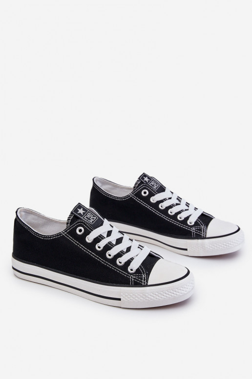 Women's Classic Sneakers Black and White Ecoma