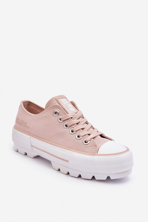 Fabric Platform Sneakers Big Star LL274151 Nude