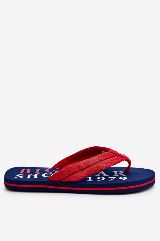 Men's Flip Flops Big Star LL174613 Navy Blue