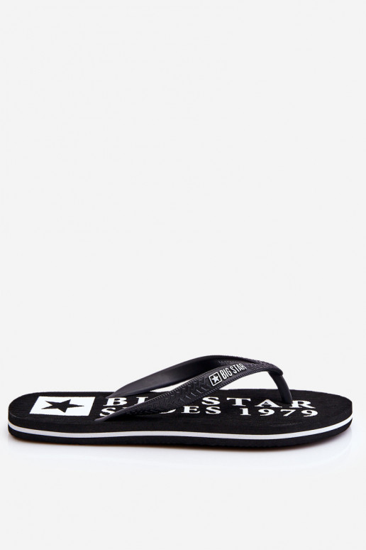 Men's Light Flip Flops Big Star LL174444 Black