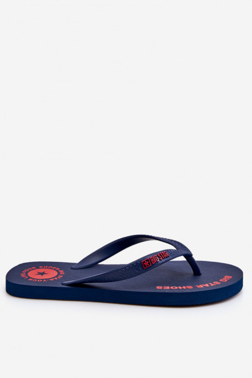 Men's Flip Flops Big Star LL174424 Navy blue