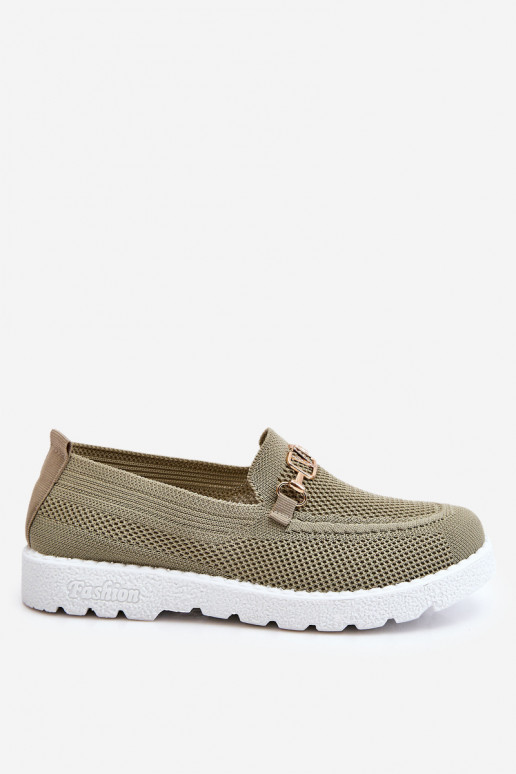 Women's Slip-On Sneakers With Embellishment Green Alena