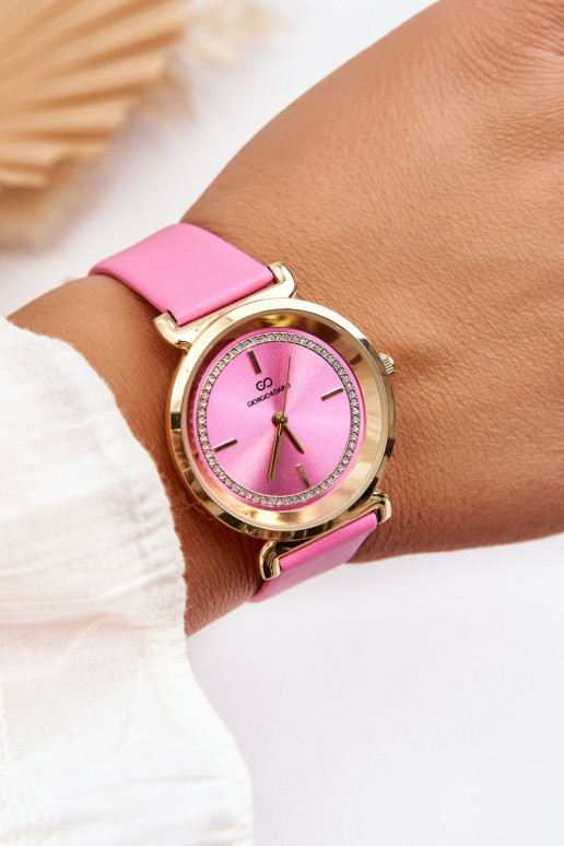 Giorgio&Dario Classic Women's Leather Watch Pink