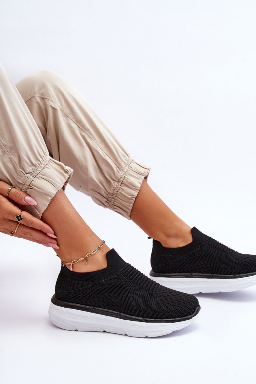 Women's Slip-on Sport Shoes Black Ferive