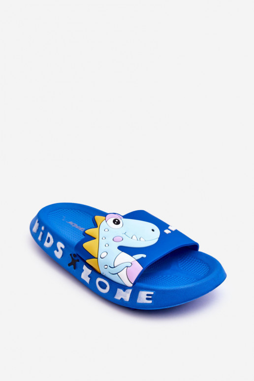 Children's Foam Slippers Dinosaur Blue Dario