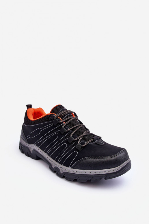 Men's Low Trekking Shoes Black Orlando