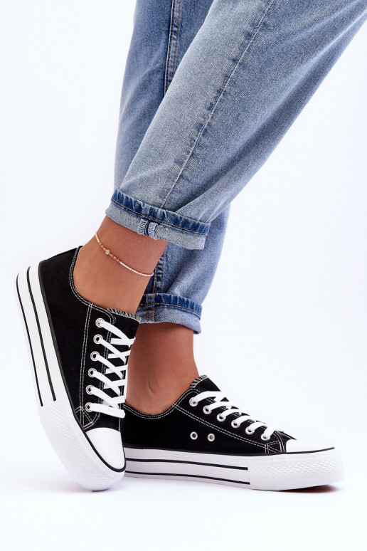 Low Classic Sneakers On Platform Black Jazlyn