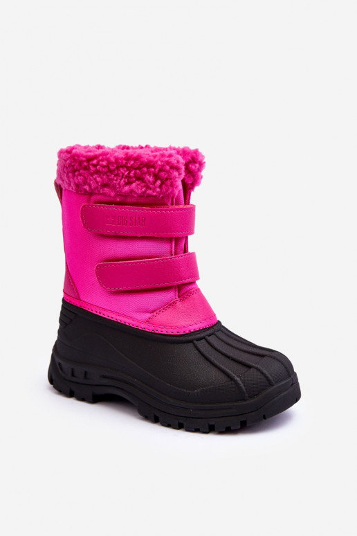 Children's Snow Boots with Laces Big Star Fuchsia MM374112