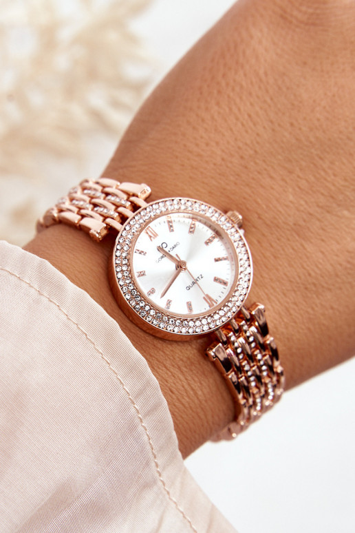 Women's Watch with Zirconia on Bracelet Giorgio&Dario GDM3411 Rose Gold