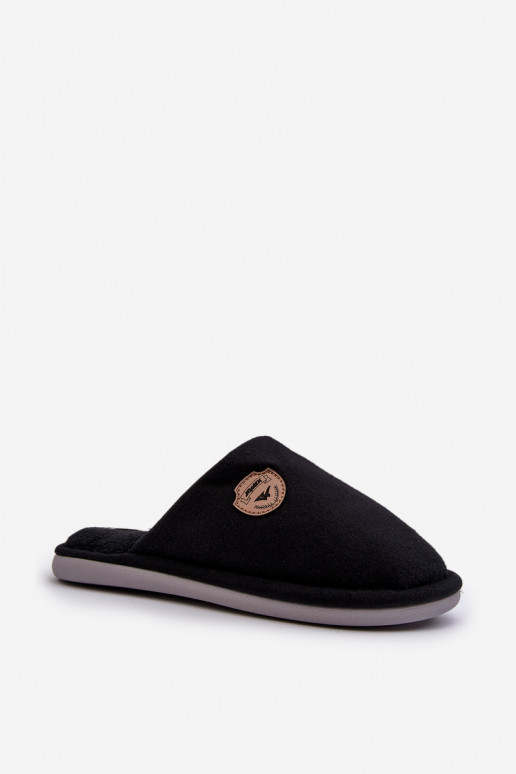 Men's Classic Black Slippers Makis