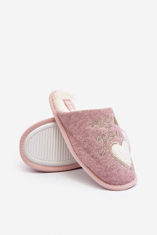 Women's Classic Slip-on Fleece Lined Slippers Pink Mabira