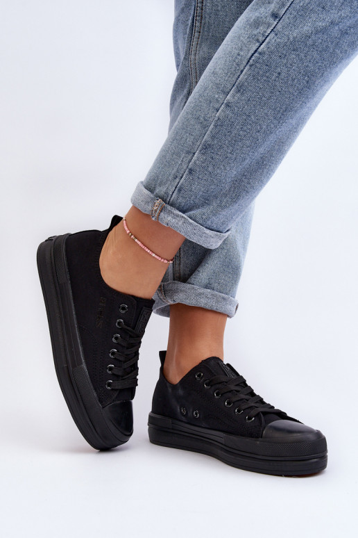 Women's Fabric Sneakers Black Staneva