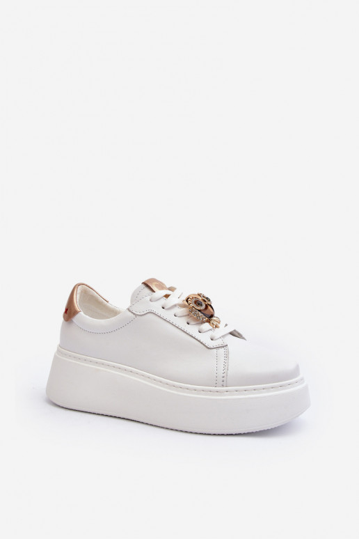 Women's Leather Sneakers CheBello 4411 White