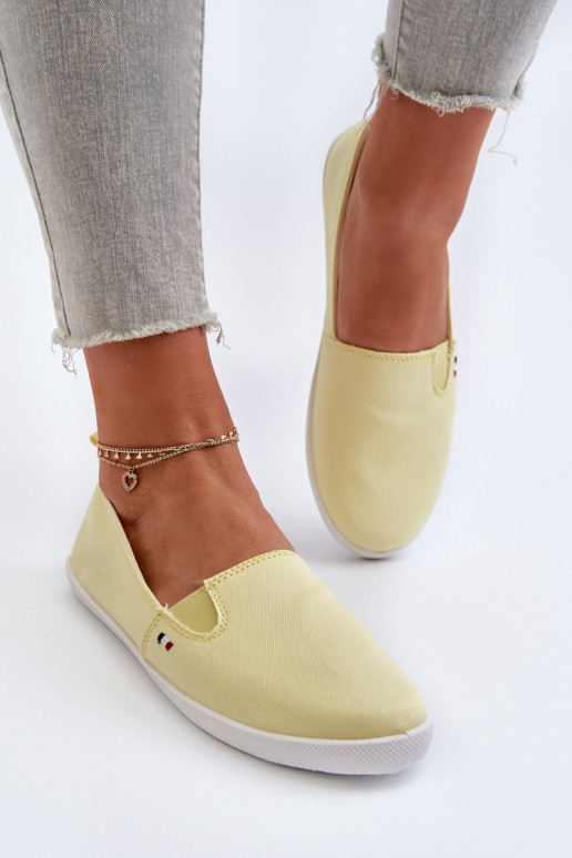 Women's Yellow Slip-On Sneakers Adrancia