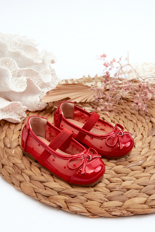 Children's Ballet Flats with Red Bow Jellema