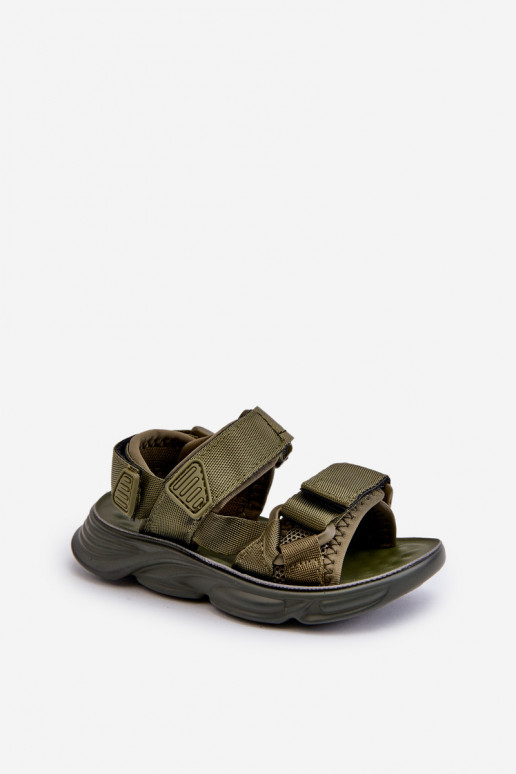 Kids' Green Velcro-Strap Sandals Orretta