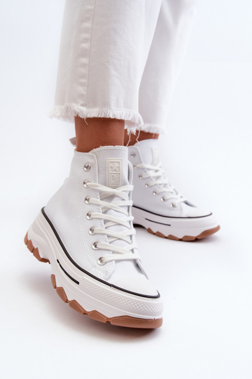 White Platform High Top Women's Sneakers Valvia