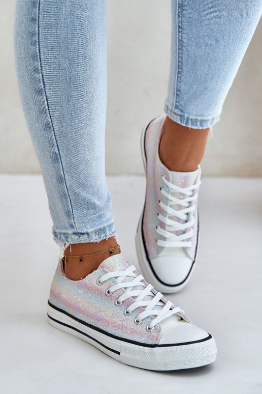 Women's Sneakers Decorated With Sequins Multicolor Nolrina