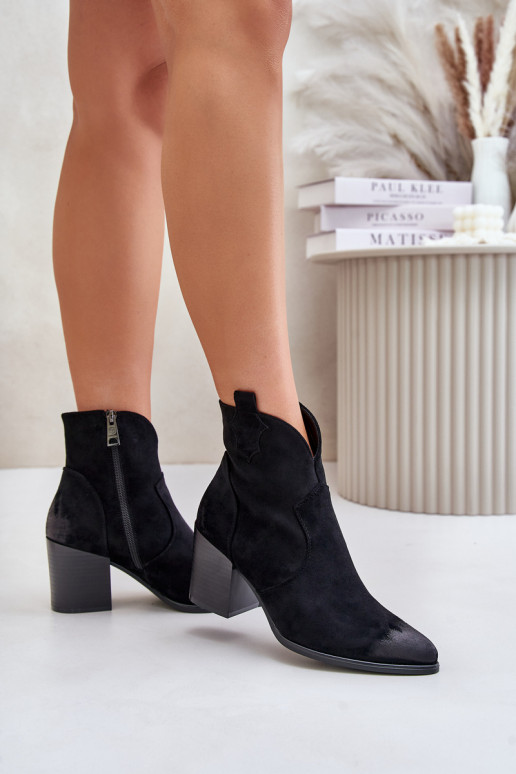 Women's Suede Warm Boots Black Wenche