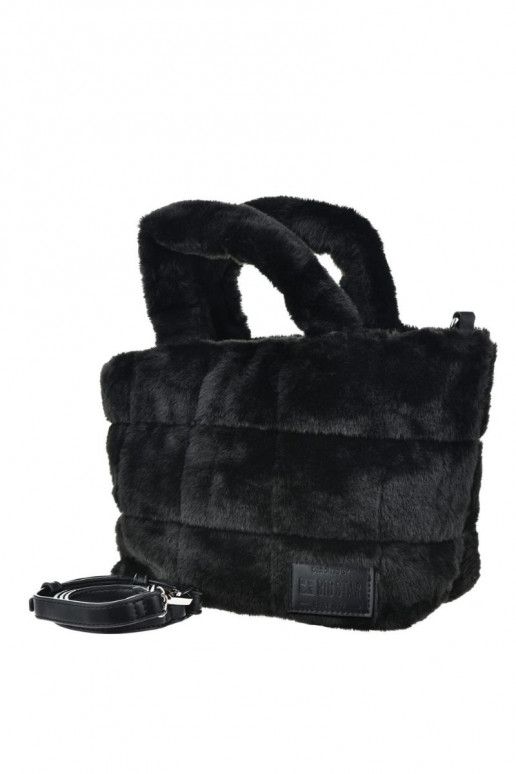 Faux Fur Bag With Strap Big Star OO574062 Black