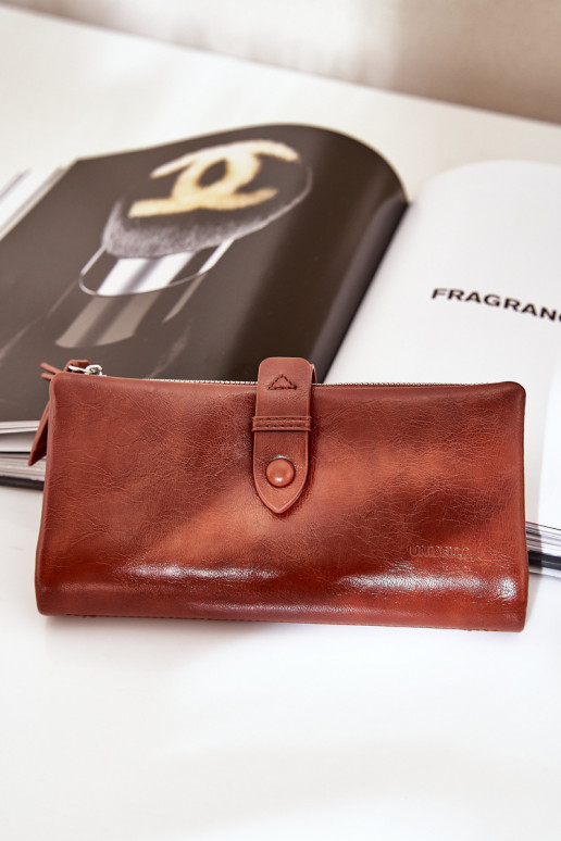 Ladies Wallet Made Of Eco Leather Brown Irinda