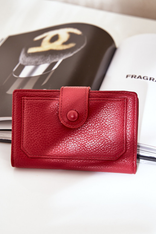 Ladies Wallet Made Of Eco Leather Red Isamille