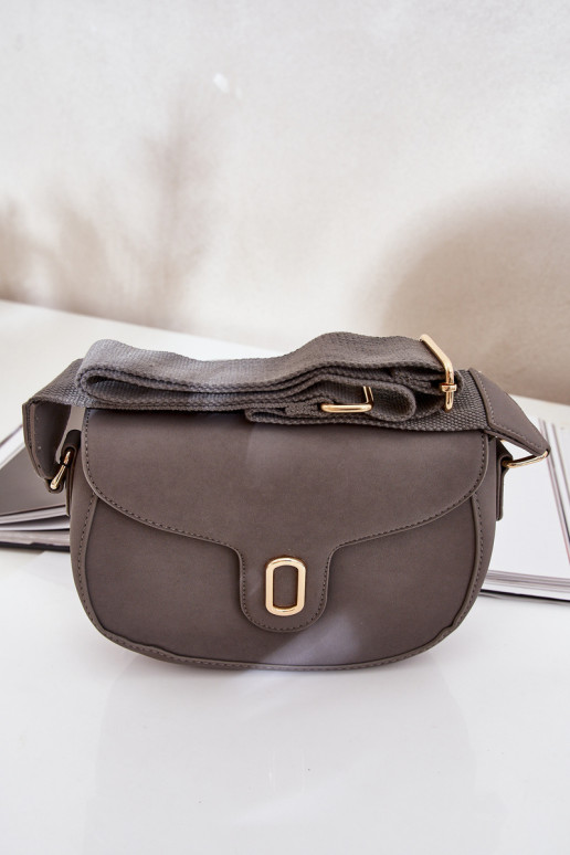 Messenger Bag Made Of Eco Leather Gray Samriddhi