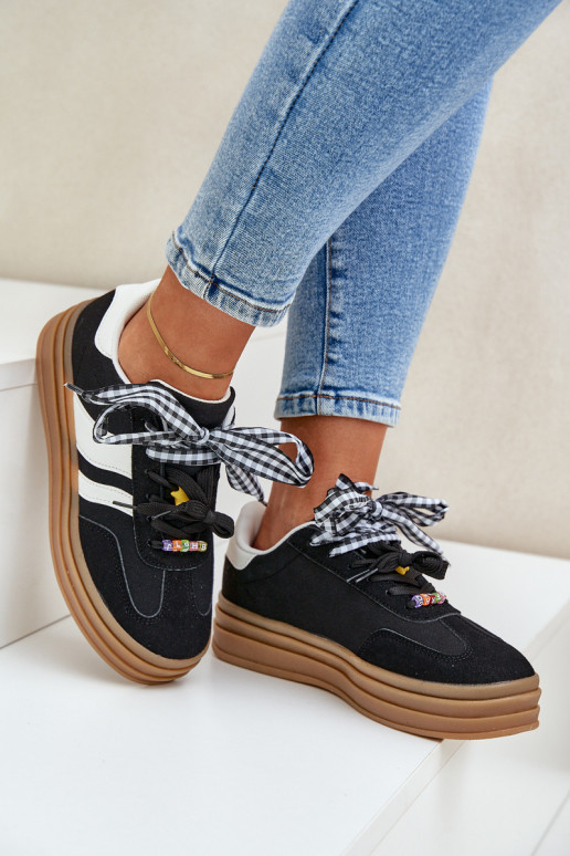 Women's Sneakers With Clips Black Jariana