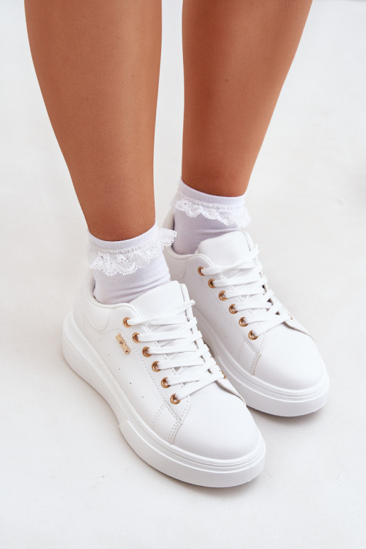 Women's Platform Sneakers Eco Leather White Lelandine