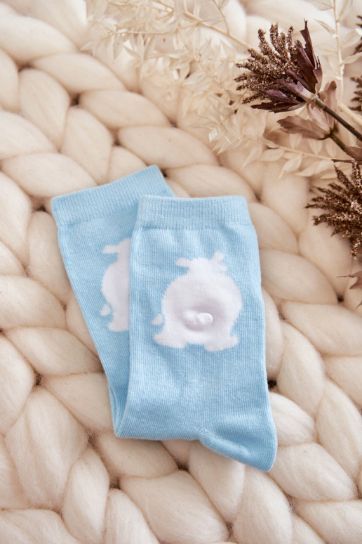 Youth Cotton Socks White Bear Mint